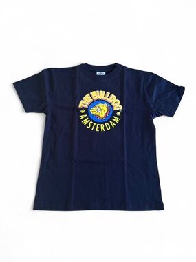 The Bulldog Amsterdam - Vintage Y2K - Black Short-Sleeve Graphic Tee